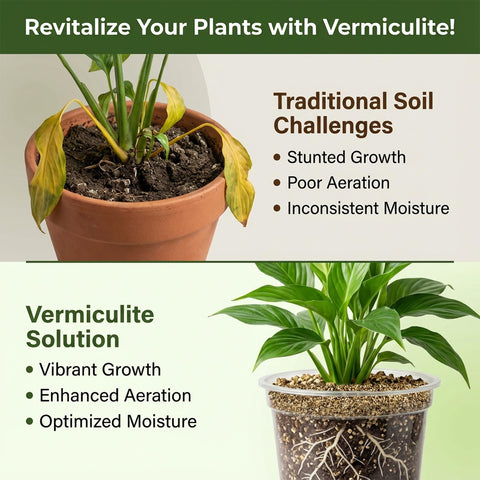 Sukh vermiculite is a durable, long-lasting soil amendment for garden care.