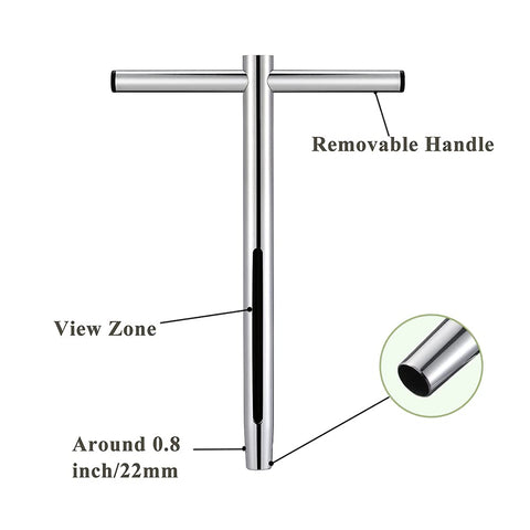 Sukiise 8-inch disassembled handle shown, compact design ideal for field use and transportation.