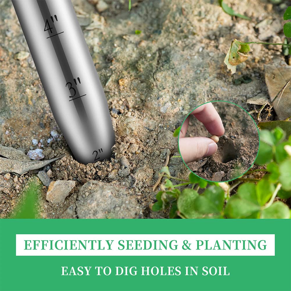 Sukiise bulb planter tool simplifies tulip and daffodil bulbs without bending.
