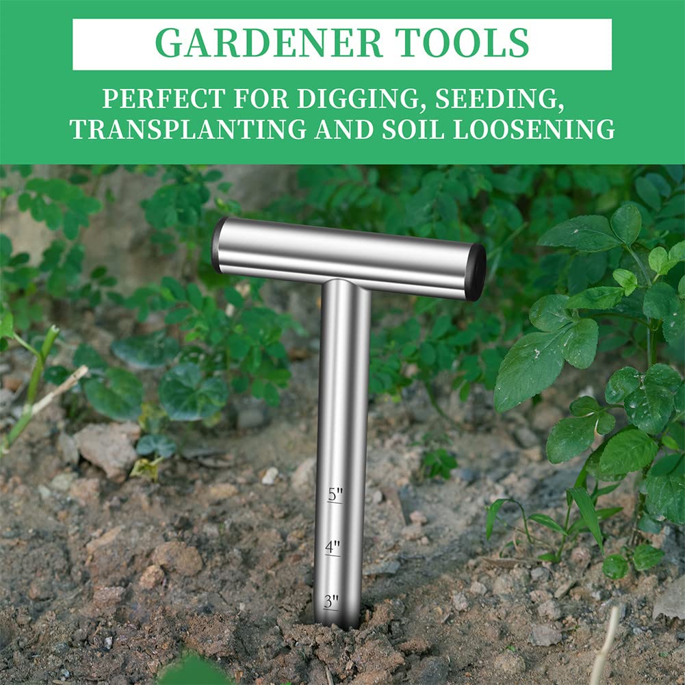 Sukiise seed dibber helps sow seeds evenly with depth marks for reliable germination.