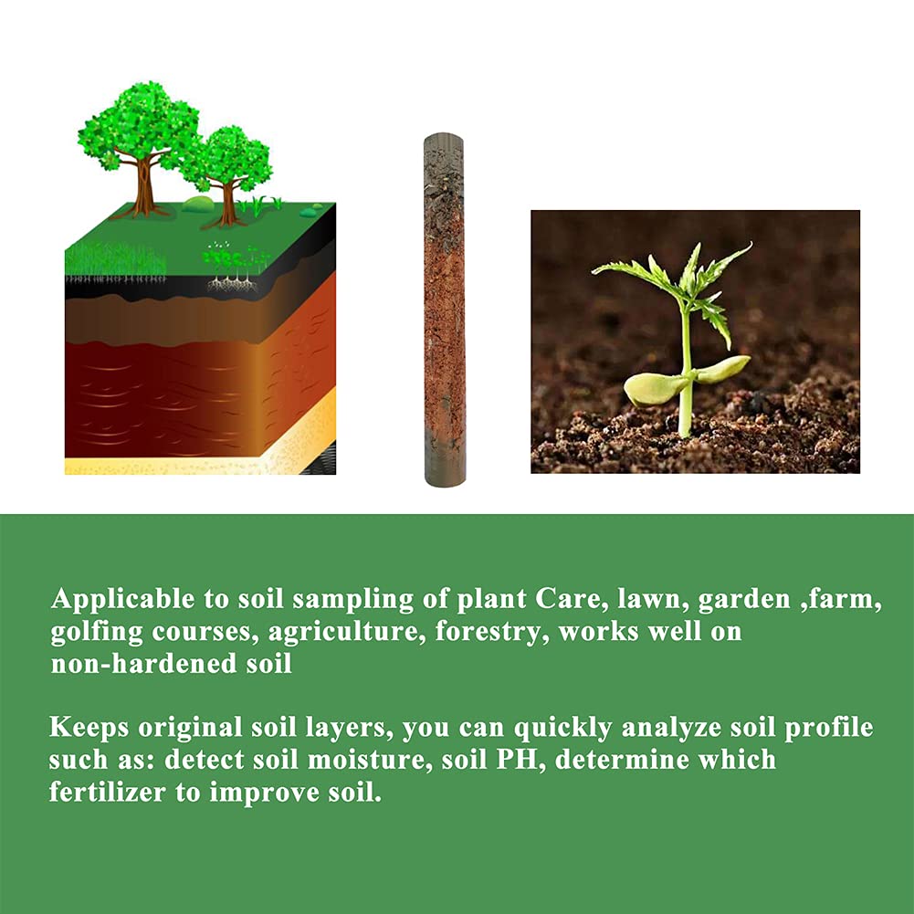 Sukiise soil sampler in action, insertable into clay or loamy soils for easy sampling.