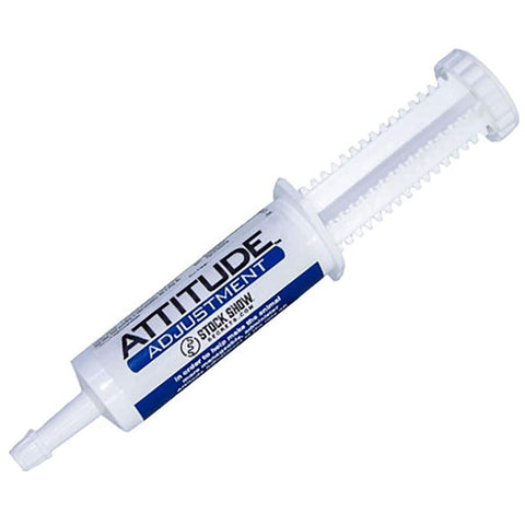 Sullivan's Attitude Adjustment tube for show prep eases animal stress and grooming readiness.