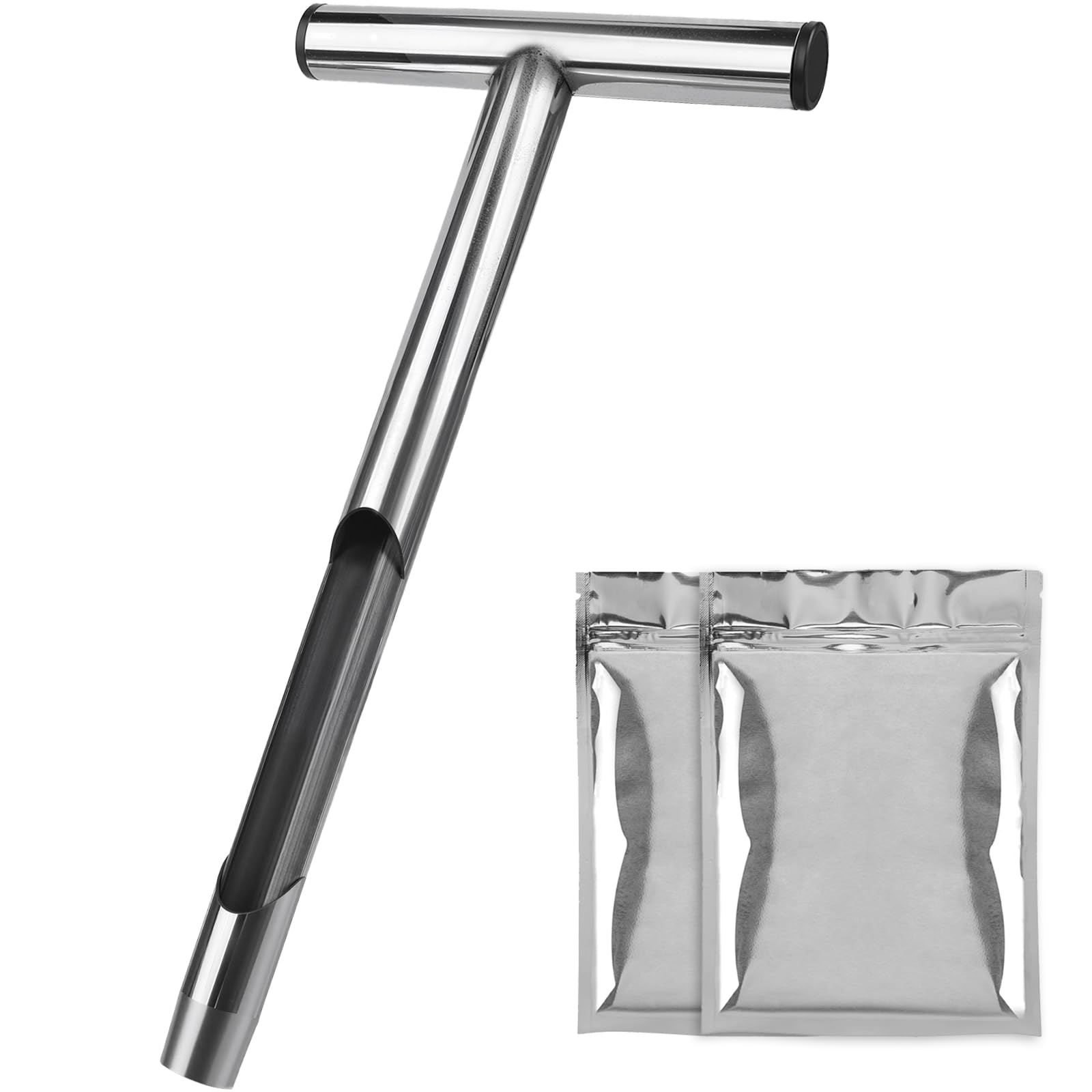 Sumalon soil probe with T-handle for easy, controlled sampling in gardens.