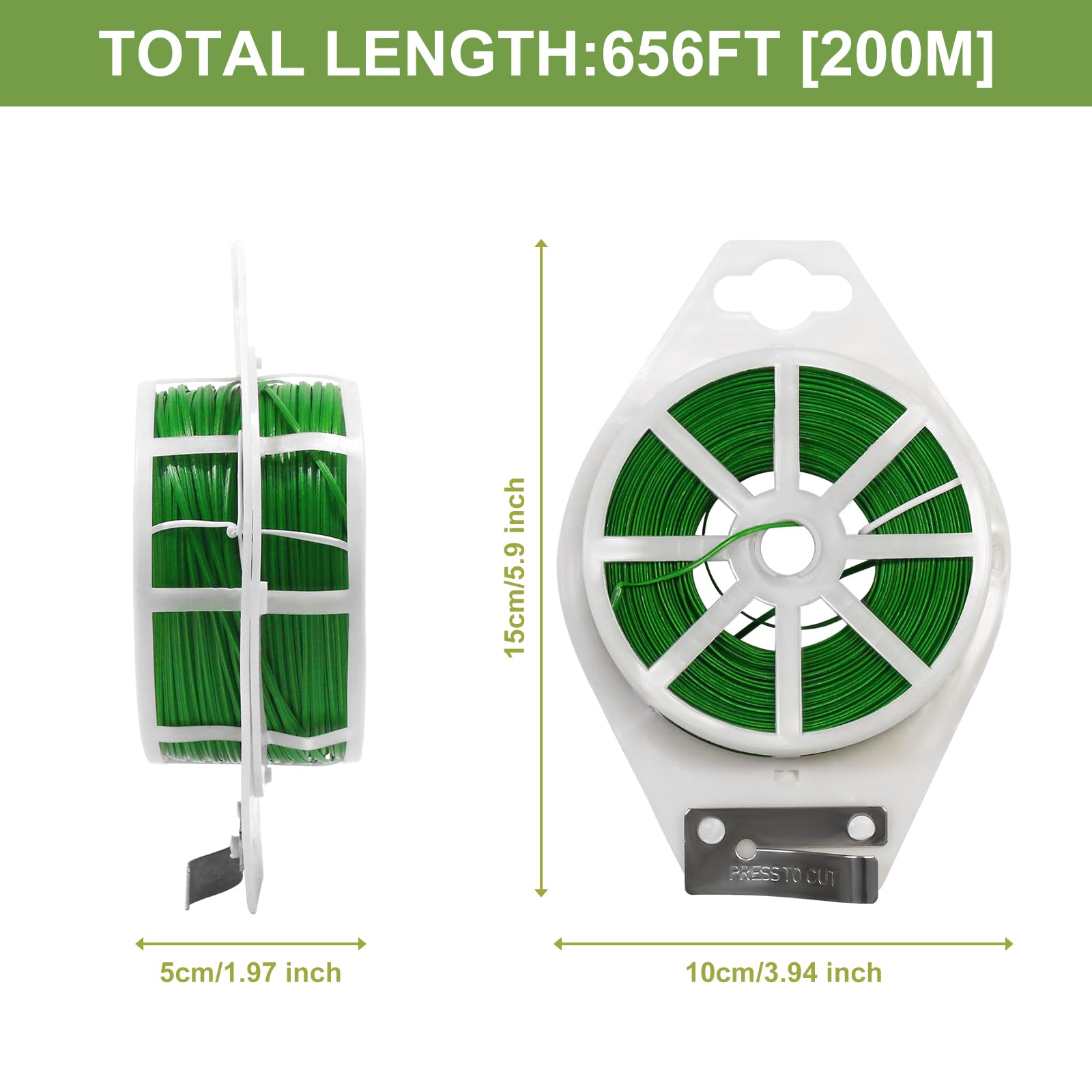 SumDirect built-in cutter garden wire demonstrates easy cutting