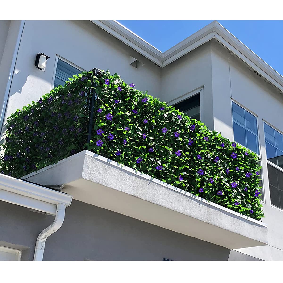 Sumery faux ivy privacy fence kit includes ties for fast DIY installation