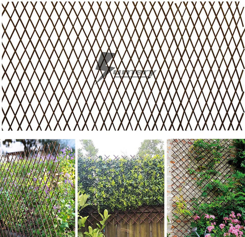Sumery Nature Willow Trellis expanded to 36x92 inches for plant support.