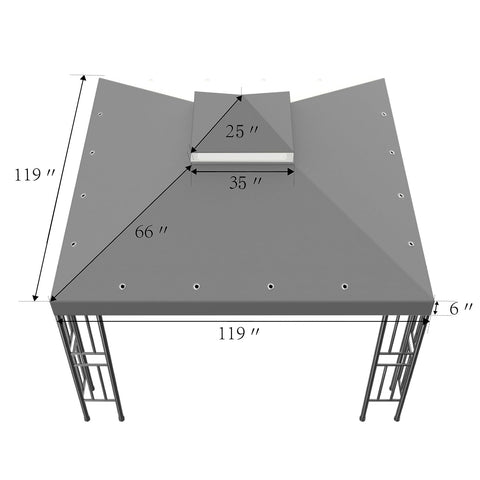Sumfaller double-layer roof design improves airflow and shade.