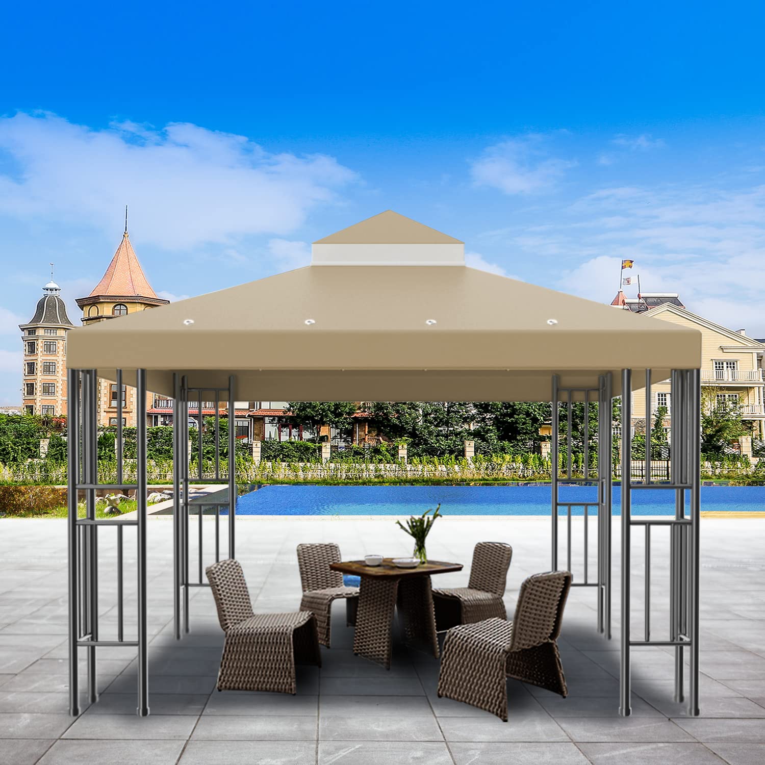 Sumfaller outdoor canopy top cover ideal for BBQs and picnics