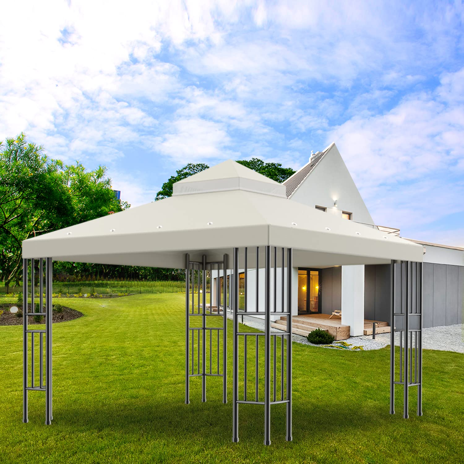 Sumfaller replacement canopy for patio and BBQ spaces.