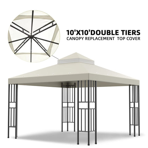 Sumfaller water-resistant polyester canopy keeps shade dry.