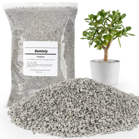 Sumloty pumice 8qt bag with airy granules for soil drainage