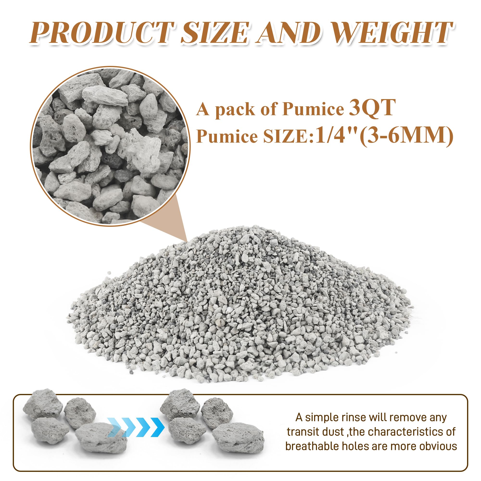 Sumloty pumice soil amendment enhancing drainage and air pockets for healthier roots