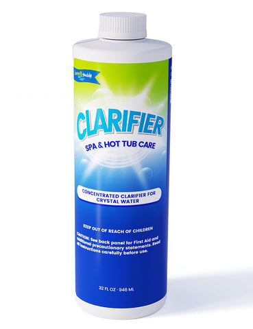 SUMMERBUDDY 32oz Spa Clarifier bottle pour boosts clarity quickly.