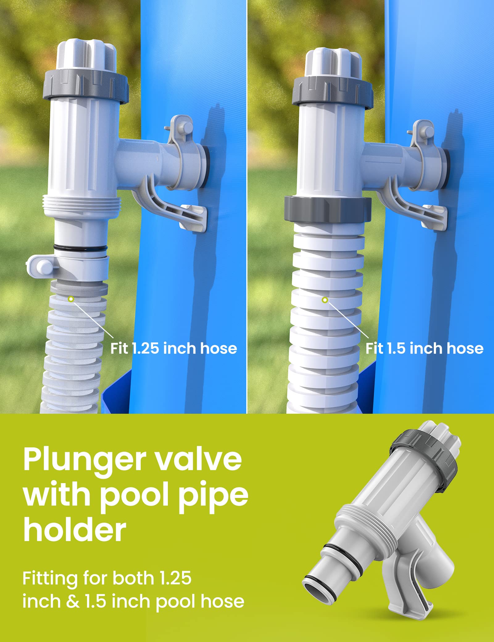 SUMMERBUDDY clamps for pool assembly securing leak-free connections