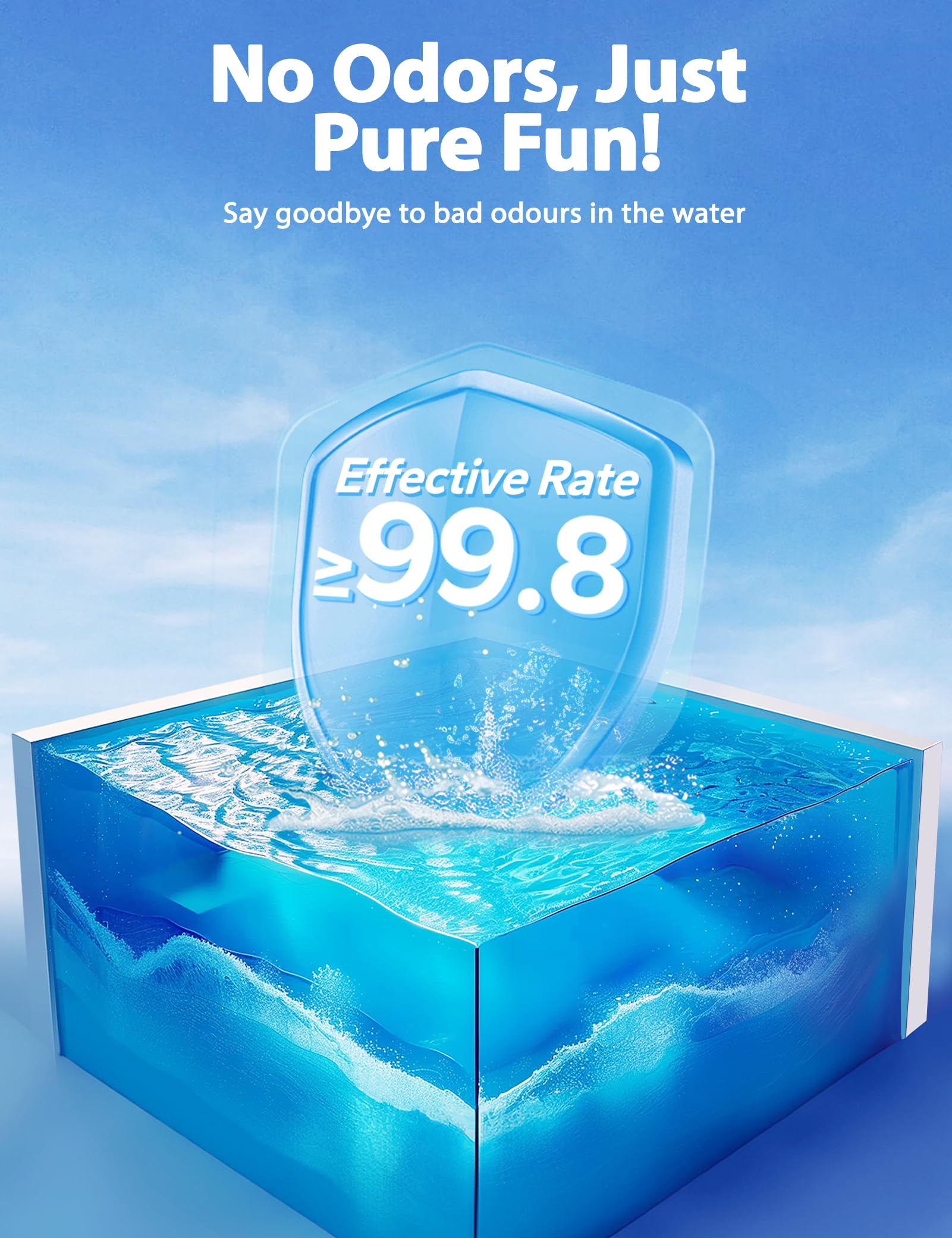 SUMMERBUDDY flocculant cloudiness before treatment in pool