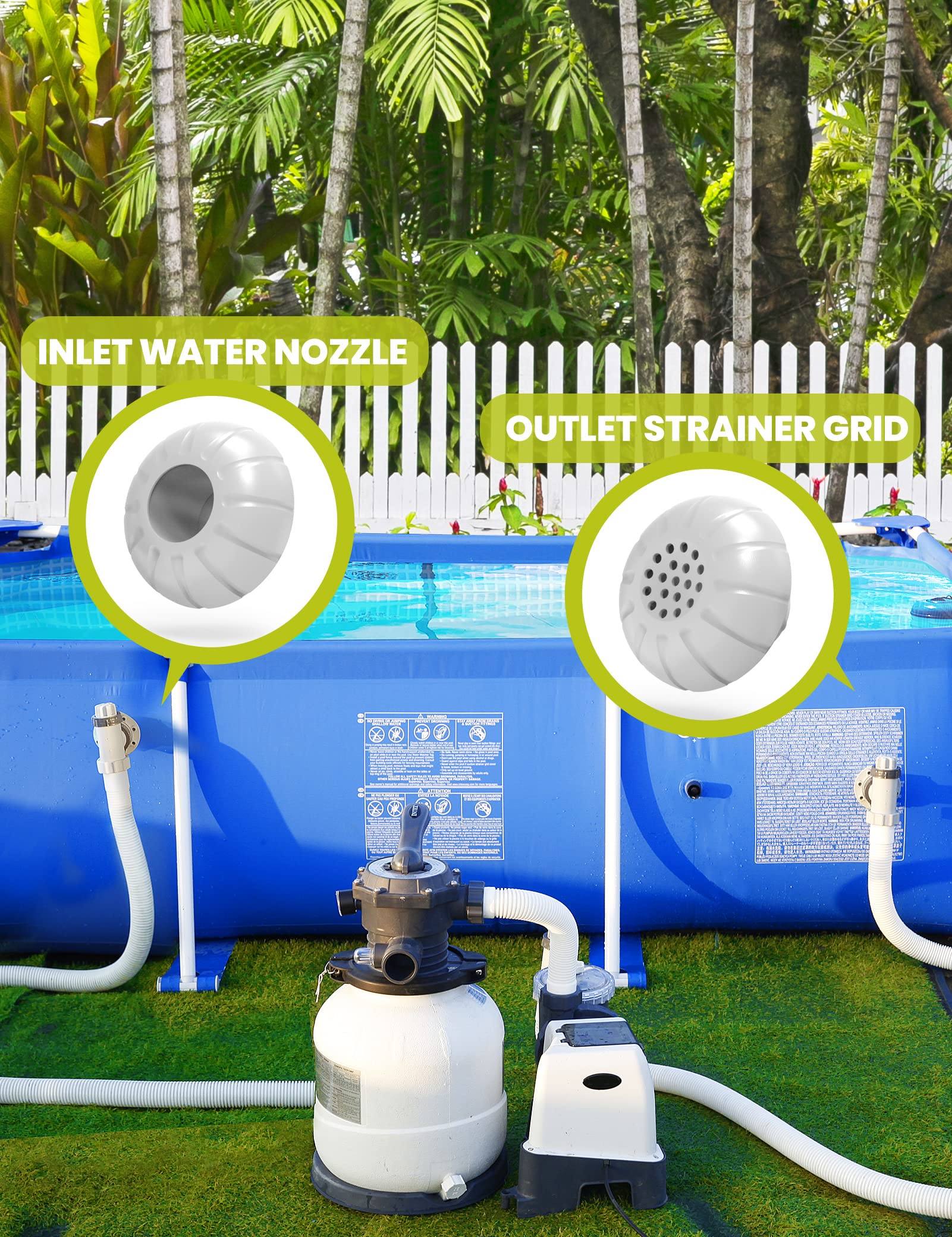 SUMMERBUDDY inlet water nozzle ensures smooth water intake during pump upgrades