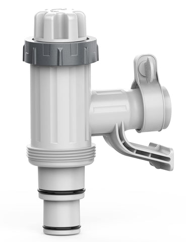SUMMERBUDDY pool hose adapter plunger valve enables quick water control during maintenance.
