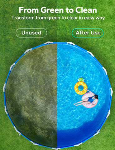 SUMMERBUDDY Pool Phosphate Remover pouring into pool water for quick treatment.