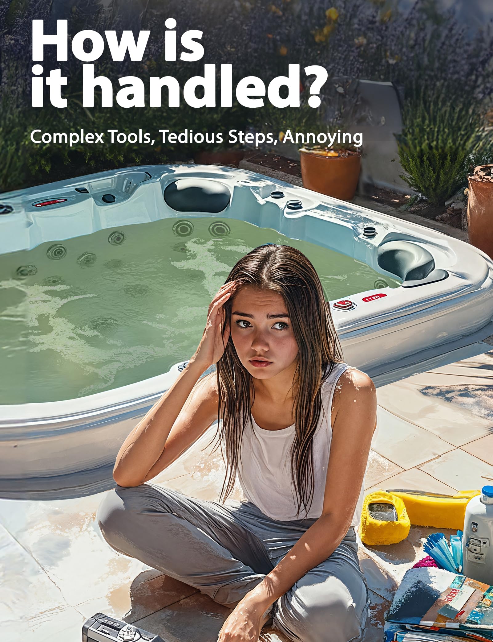 SUMMERBUDDY Spa Clarifier clears cloudy water for pristine spa experience.