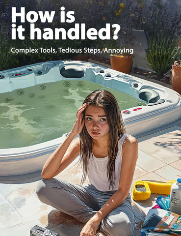 SUMMERBUDDY Spa Clarifier clears cloudy water for pristine spa experience.
