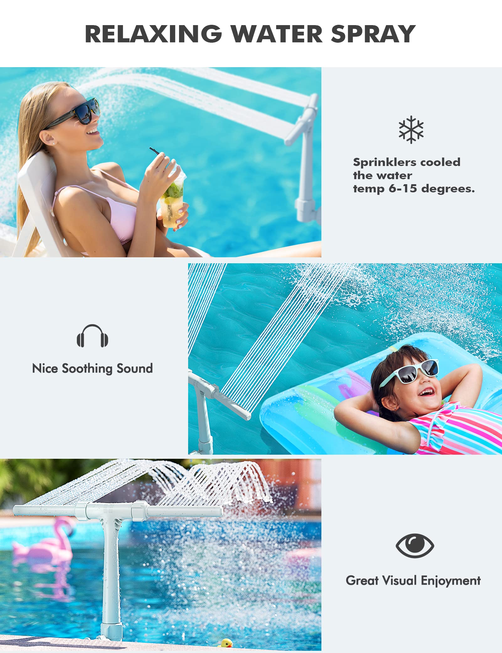 SUMMERBUDDY cooling effect shows potential for lower pool temperatures.