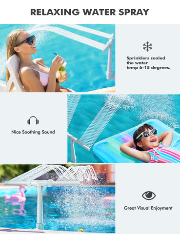 SUMMERBUDDY cooling effect shows potential for lower pool temperatures.