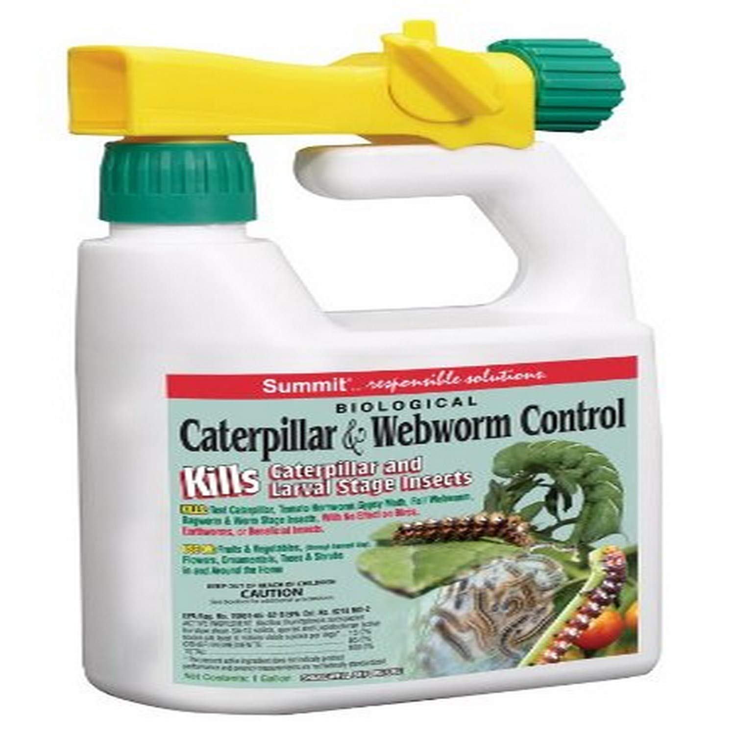 Summit 021-6 hose-end applicator for caterpillars and webworms provides easy tree coverage.