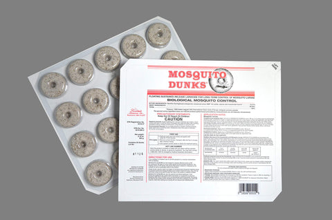 Summit Mosquito DUNK BTI action in water demonstrates larva-targeting effectiveness.