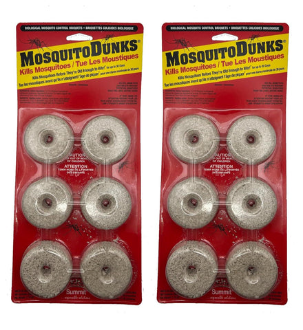 Summit Mosquito Dunks 2-Pack bundle controls larvae in standing water.