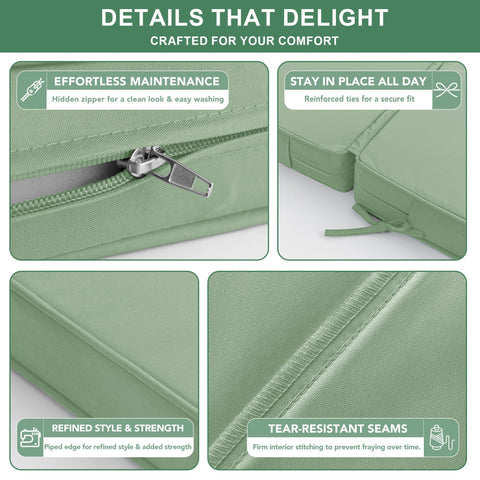 Summsun Chaise Lounge Cushions seven color options to brighten outdoor spaces.