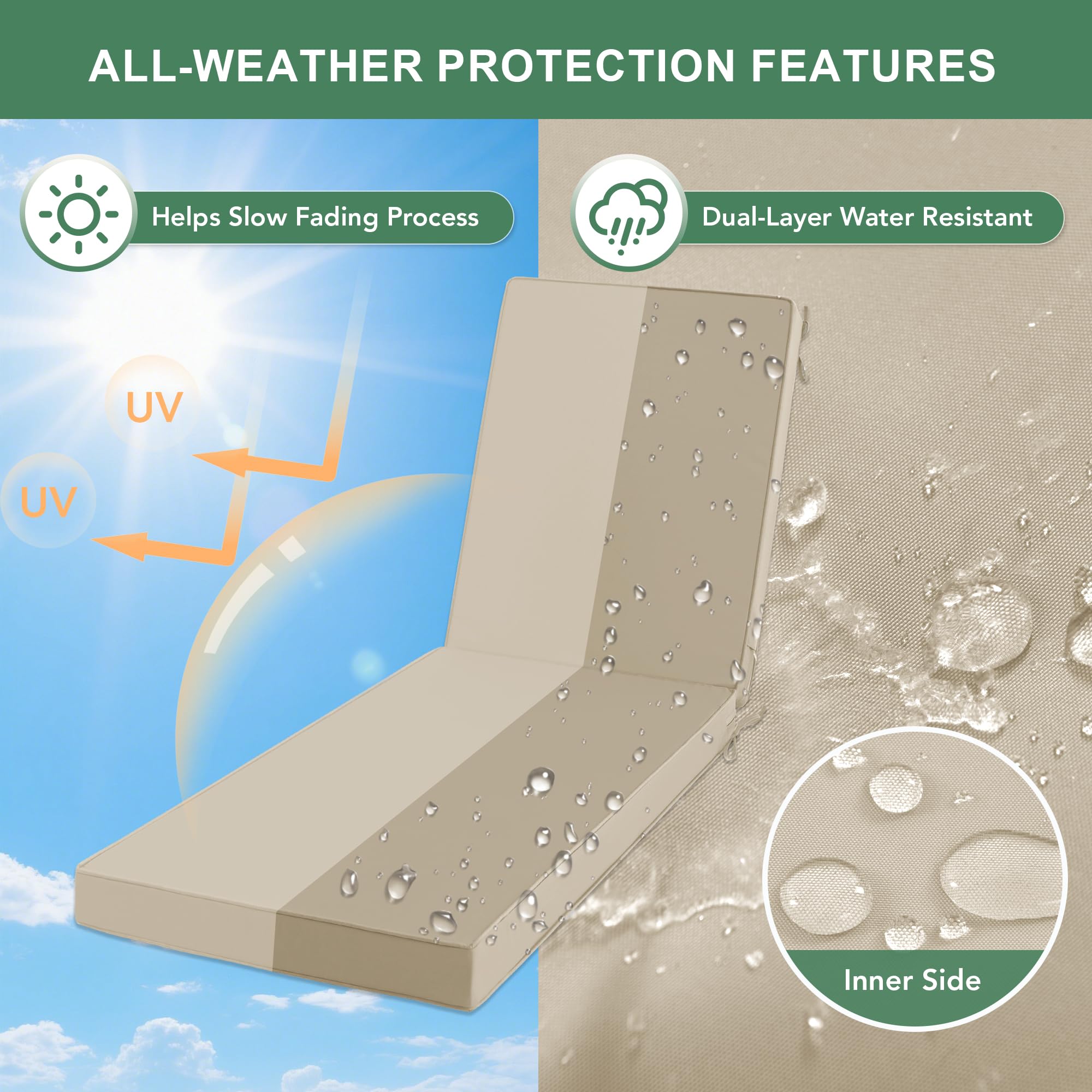 Summsun waterproof Oxford fabric detail highlights quick-dry performance