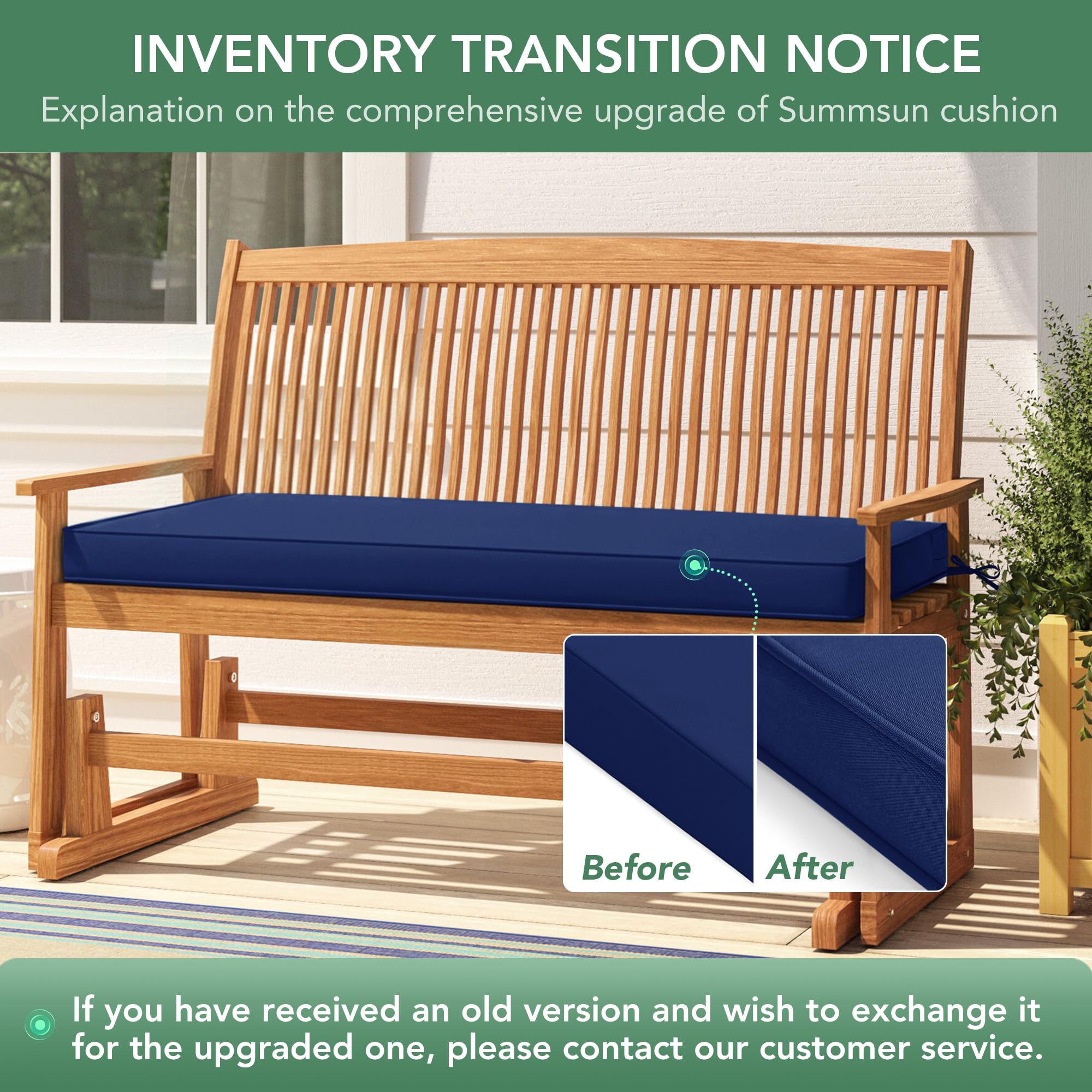 Summsun cushion ships compressed and expands within 1-3 days.