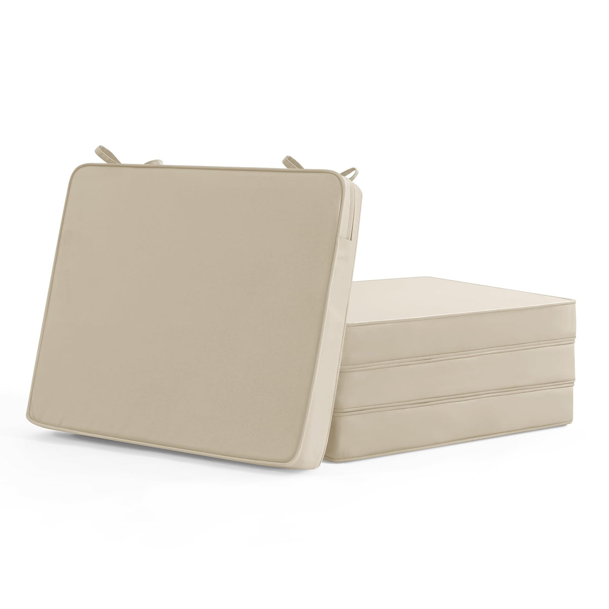 Summsun outdoor chair cushions 4-pack in beige for all-weather comfort.