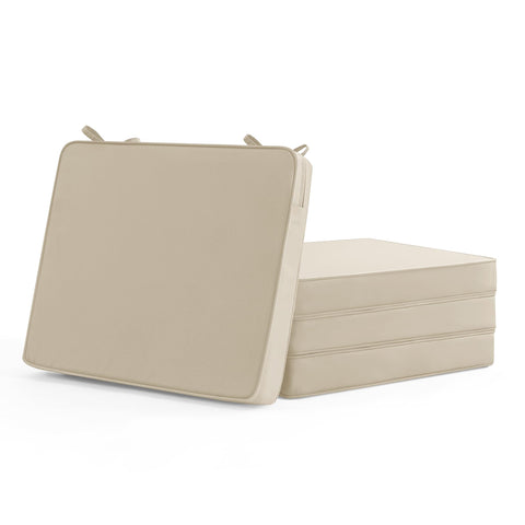 Summsun outdoor chair cushions 4-pack in beige for all-weather comfort.