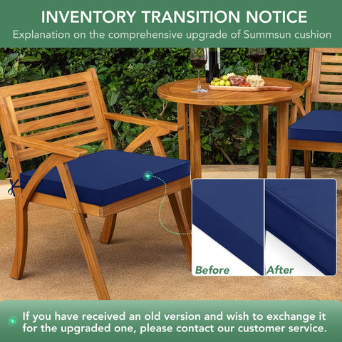 Summsun cushions ideal for patios, decks, and poolside use