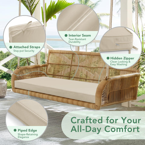Summsun removable cover is machine washable for easy cleaning and maintenance.