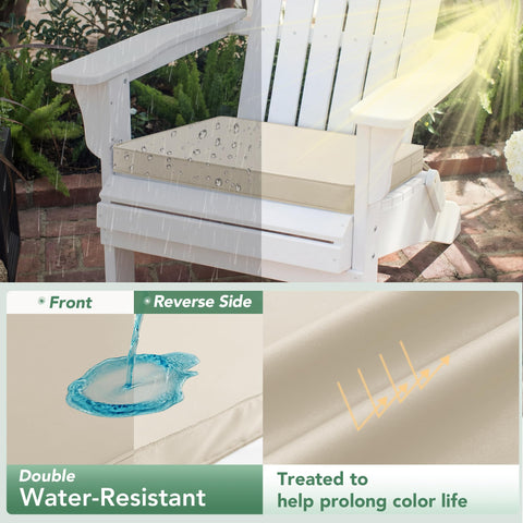 Summsun cushions with adjustable straps stay securely in place.