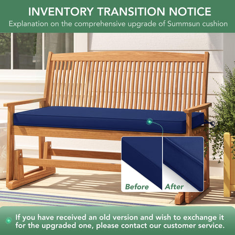 Summsun weatherproof outdoor cushion designed to withstand rain and sun.