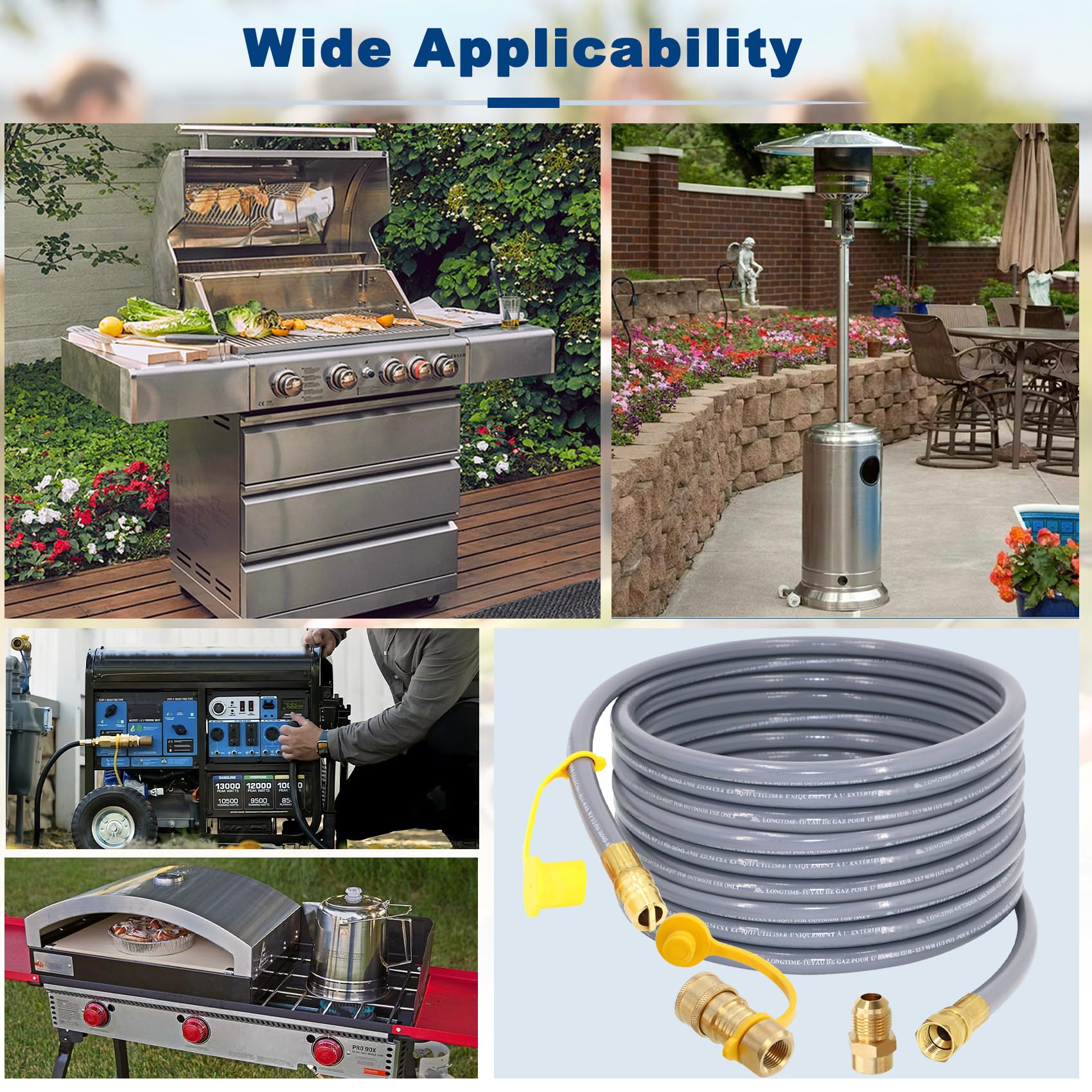 SUMNEW CSA-certified gas hose ensures safety and reliability.