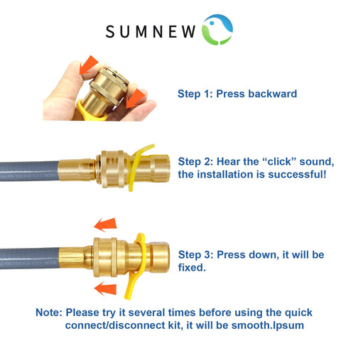 SUMNEW hose supports up to 135,000 BTU per hour for powerful gas flow.