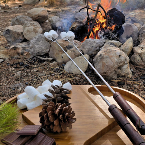 SUMPRI Smores sticks canvas travel bag keeps kit organized.