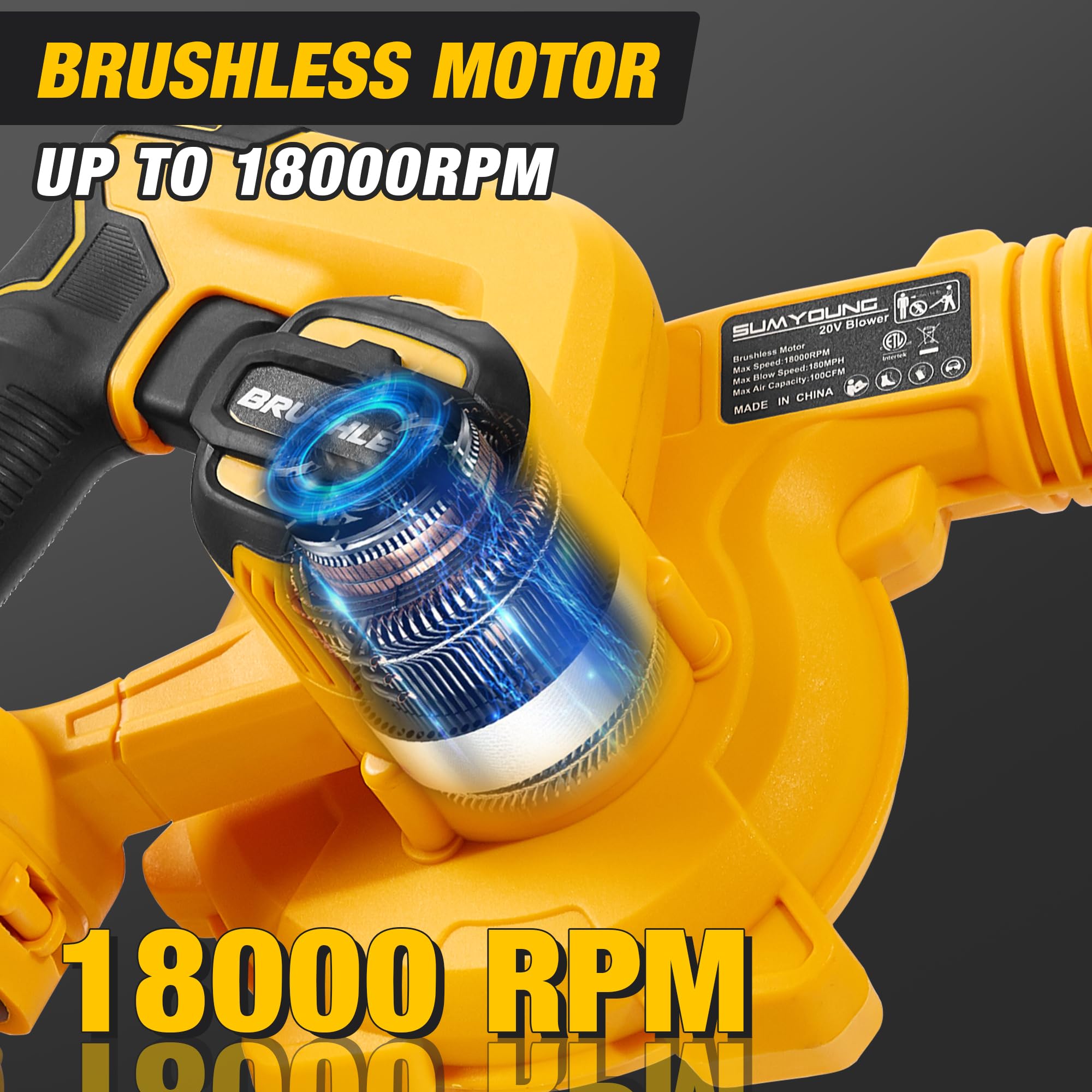 SUMYOUNG safety feature with low-voltage protection preserves DEWALT battery life.