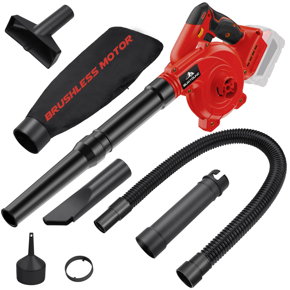 SUMYOUNG cordless blower with Milwaukee M18 compatibility enables fast outdoor cleanup