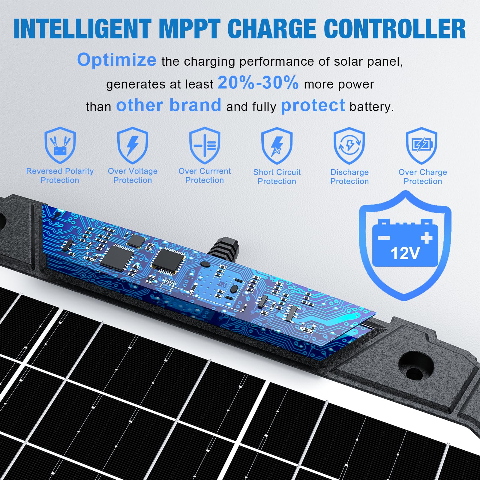 Sun Energise MPPT LED indicator shows charging status at a glance
