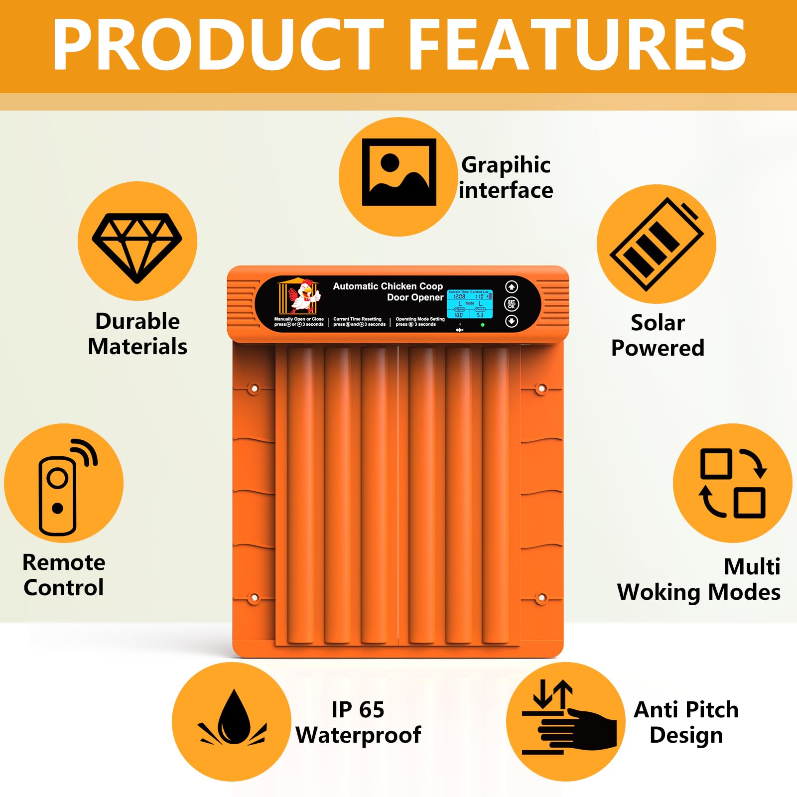 Sun Energise solar panel and battery system, long-lasting power for day-to-night operation.