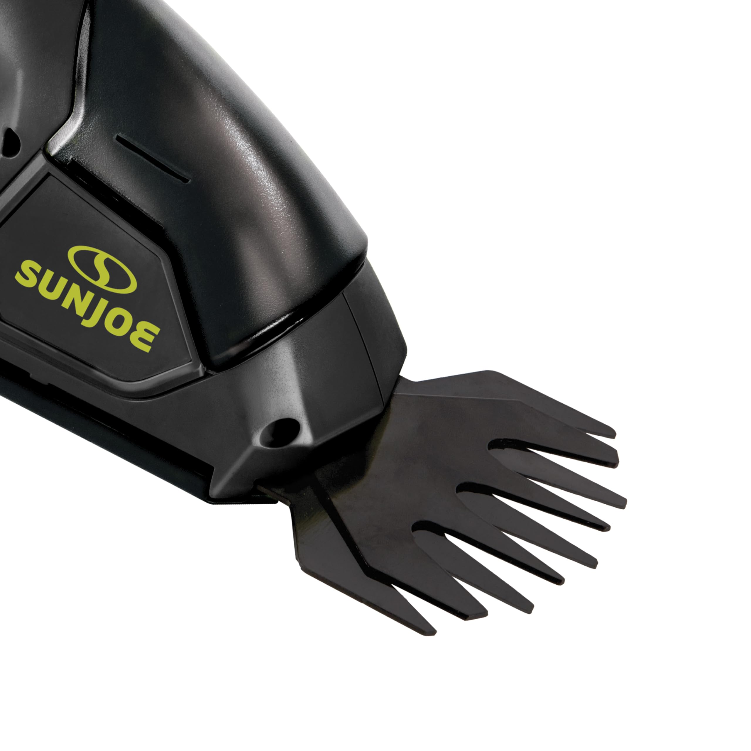 Sun Joe HJ604C blades and blade covers protect during storage and use.