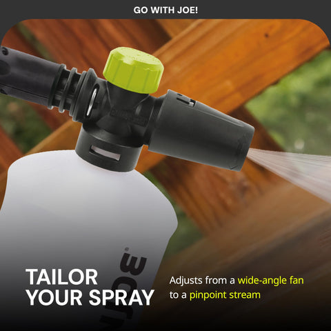 Included adapters make quick setup for efficient foaming tasks