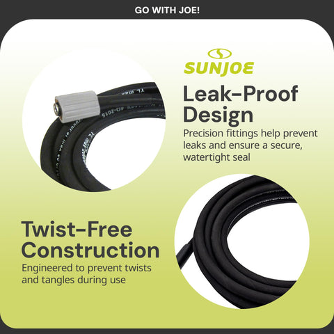 Sun Joe SPX3000-33 hose connectors; sturdy fittings for reliable outdoor cleaning