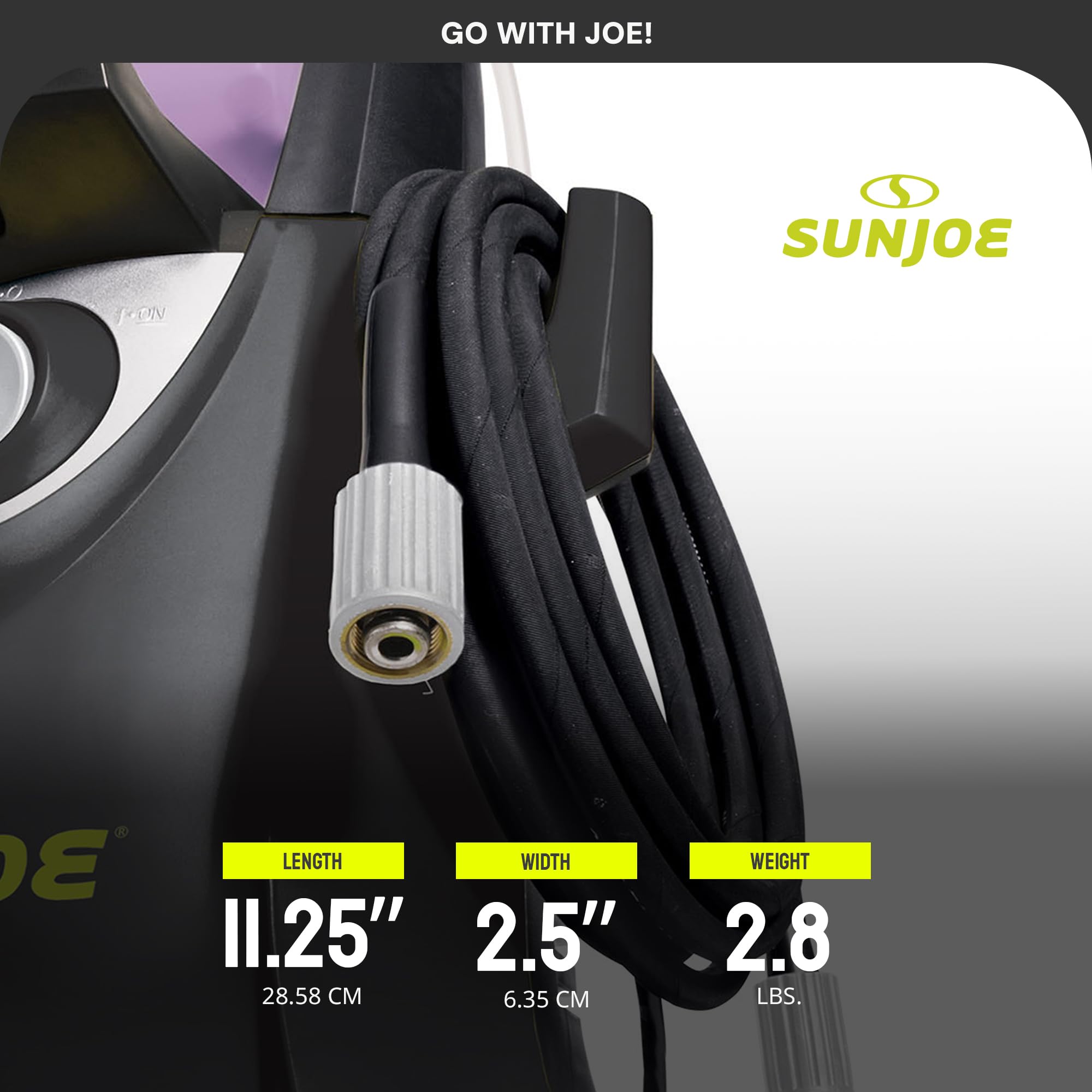 Sun Joe SPX3000-33 product shot; clear design hints at easy installation