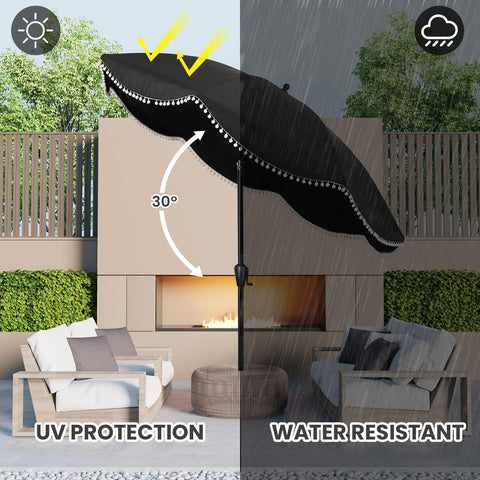 Sun-Ray tilt mechanism shown for easy adjustable shade.